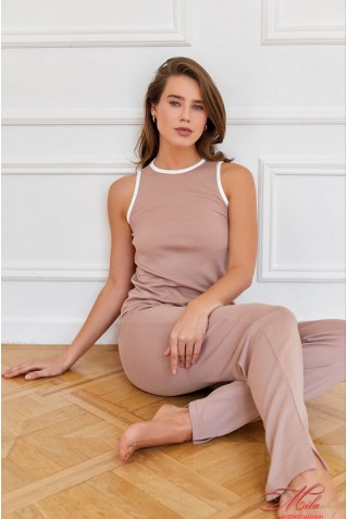 Комплект майка со штанами из хлопка и вискозы Your Touch TR-7223